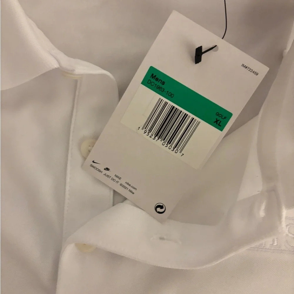 Nike White Men's xl golf Polo Shirt new